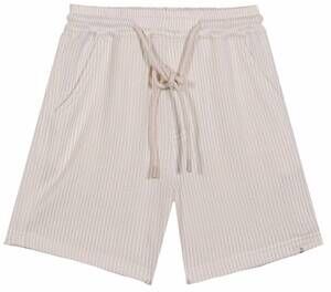 NEW ME & HENRY boys splish swim shorts in cream seersucker